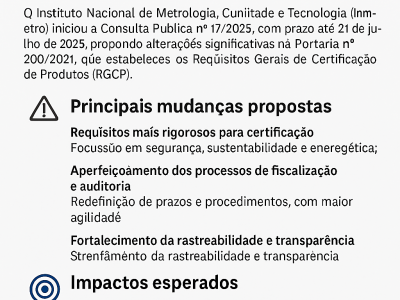  Principais mudanças propostas